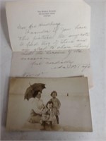 Antique photo and letter