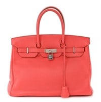 HERMES Birkin Leather Bag Handbag 35