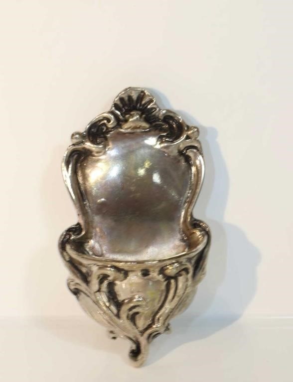 SILVER PLATE WALL SCONCE - 925 SILVER INSERT