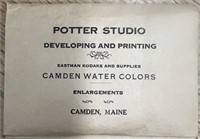 1800s Potter Studio Photo Envelope And Pictures