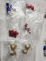 6 Pairs Christmas Earrings