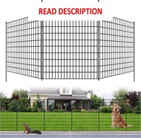 $70  5 Panel Dog Fence 33in(H) X 12ft(L) - Black