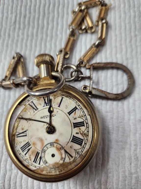 Westclox Pocket Watch Broke Glass