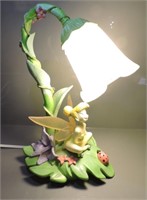 TINKERBELL DESK LAMP WITH TULIP GLASS SHADE 14"T
