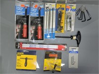 MASTERCRAFT EDGING CLAMPS, HEX KEYS, TAP WRENCHES