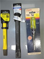 STANLEY, MASTERCRAFT COLD CHISELS,