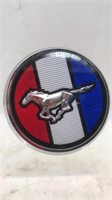 Ford Mustang Belt Buckle With Mustang Horse On Red