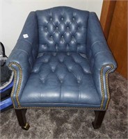 JASPER SEATING ROLLING LEATHER CHAIR