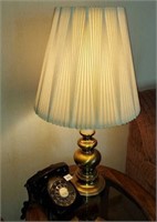 LAMP AND VINTAGE PHONE