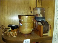 TOOTHPICK HOLDERS AND OTHER WOOD ITEMS