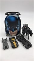Batman Metal Tin W/ Action Figure & Toy Cars