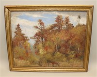 Frank Louville Bowie Maine Landscape Oil Painting