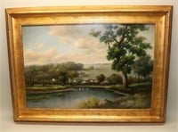 Ernest Hall Original Landscape Oil Painting