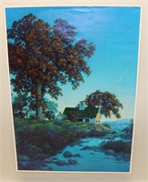 Maxfield Parish New Moon Color Offset Lithograph