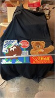 Girl Scout poster and button bear poster