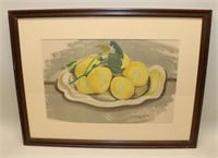 Georges Braque Serigraph Still Life with Lemons