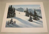 1980 Maynard Reese Mountain Snow Print #585/950