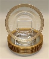 (8) Tiffin Rambler Rose Gold / Clear Lunch Plates