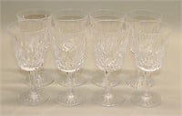 (8) Waterford Crystal Lismore Water Goblets