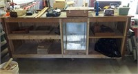 105"×27" WORK BENCH WITH ELECTRIC AND CASTERS