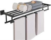 Alise 32 Matte Black Towel Rack