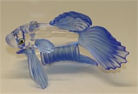 Swarovski Crystal Blue Siamese Fighting Fish