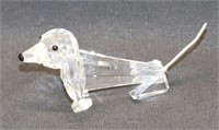 Swarovski Crystal Dachshund Dog with Wire Tail