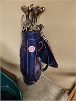 Vintage golf clubs & bag