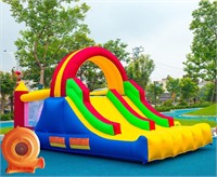 16x7.2FT Kids Bouncy Castle w/ Slides