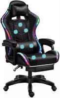 RGB Black Gaming Chair Massage