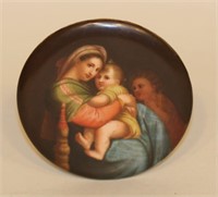 Raffaello Sanzio Madonna Painting on Porcelain