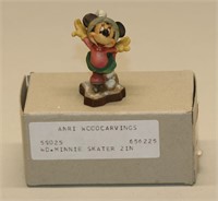 Anri Disney Miniature Minnie Skating in Box