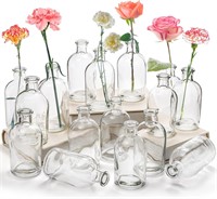 YOUEON 16pk Clear Bud Vases 8oz