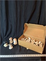 Awesome vintage lot of porcelain doll parts some