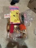 Box of doll parts and more