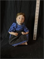 Vintage porcelain Amish doll