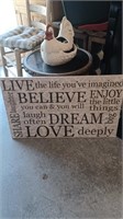 Pier One wooden picture sign