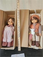 1983 Sala & Berg porcelain dolls