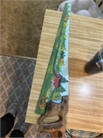 Decorated hand saw