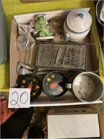 Cookie cutters, grater box lot