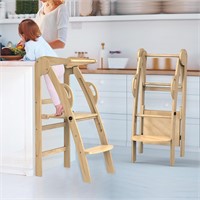 Wooden Toddler Kitchen Step Stool