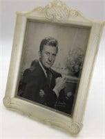 Vintage Kirk Douglas Photo In Plastic Frame