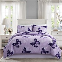 ARTALL Full/Queen Butterfly Comforter Set