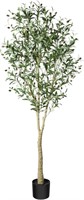 CROSOFMI 6ft Artificial Olive Tree