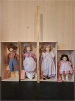 4 Suzanne Gibson dolls - Toby, Annie Lou,