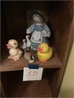 Lot with duck and lady