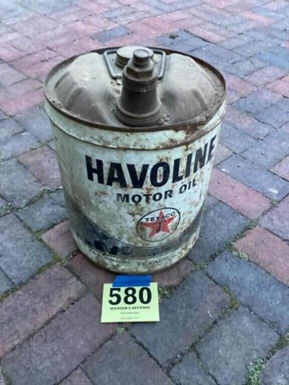 Havoline motor oil can