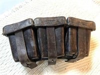 WWII German Leather K98 Ammunition Pouch