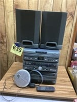 Stereo and cd player with speakers