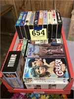 Box lot of VHS movies